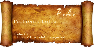 Pellionis Lelle névjegykártya